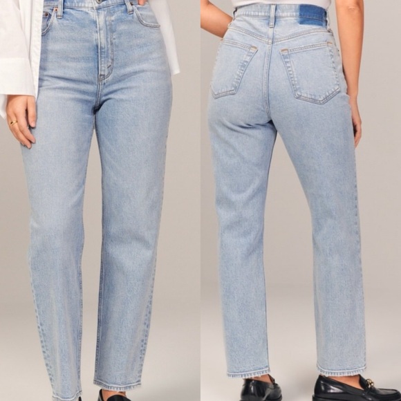 Abercrombie & Fitch 90’s Straight Ultra High Rise Curve Jeans size 4 / 27 - Picture 2 of 14